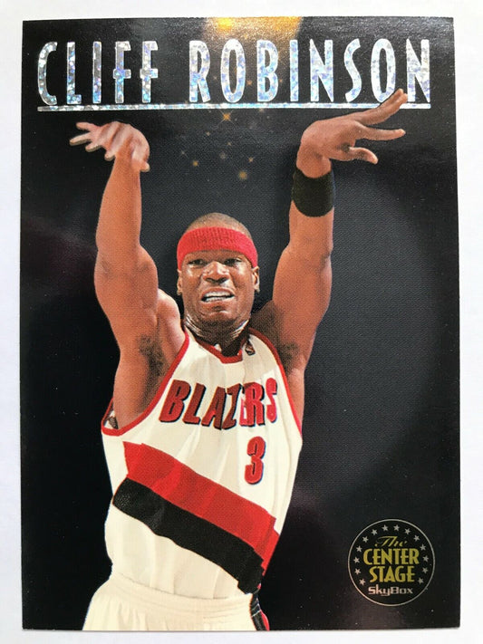 Cliff Robinson #CS9 1993-94 - NBA SkyBox Centre Stage Basketball Card