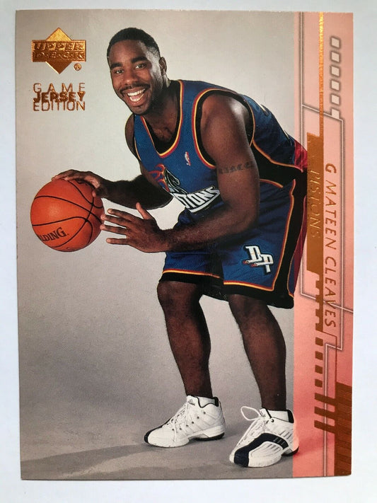 Mateen Cleaves #281 2001-02 - NBA Upper Deck Game Jersey Ed Basketball Card