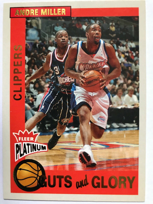 Andre Miller #8 2002-03 - NBA Fleer Platinum Guts & Glory Basketball Card