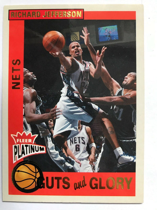 Richard Jefferson #10 2002-03 - NBA Fleer Platinum Guts & Glory Basketball Card