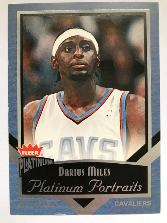 Daris Miles #11 2002-03 - NBA Fleer Platinum Portraits Basketball Card