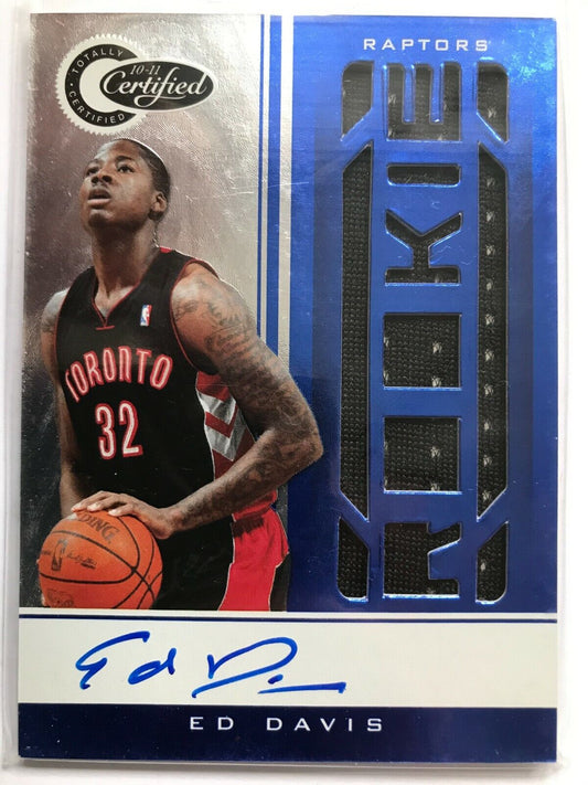 Ed Davis #156 2010-11 - NBA Panini Totally Certified Rookie Basketball Card