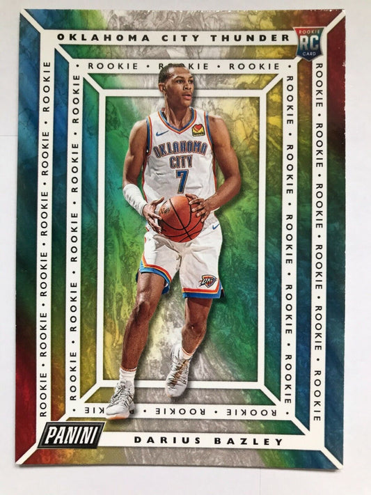 Darius Bazley #80 2019-20 NBA Panini Player of the Day Rookie Basketball Card