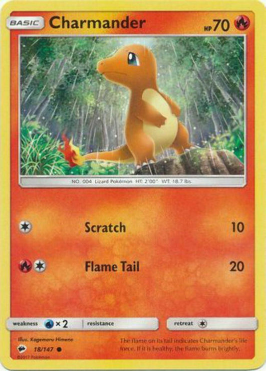 Charmander - 18/147 - Common - Pokemon Burning Shadows