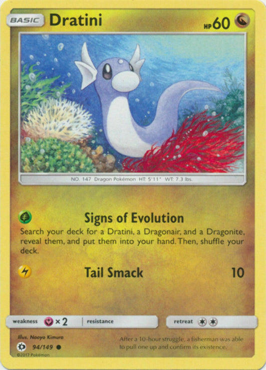 Dratini - 94/149 - Common - Pokemon Sun and Moon Base set