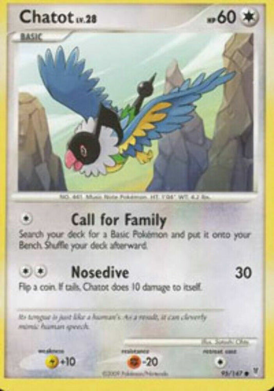 Chatot - 95/147 - Common - Pokemon Supreme Victors LP