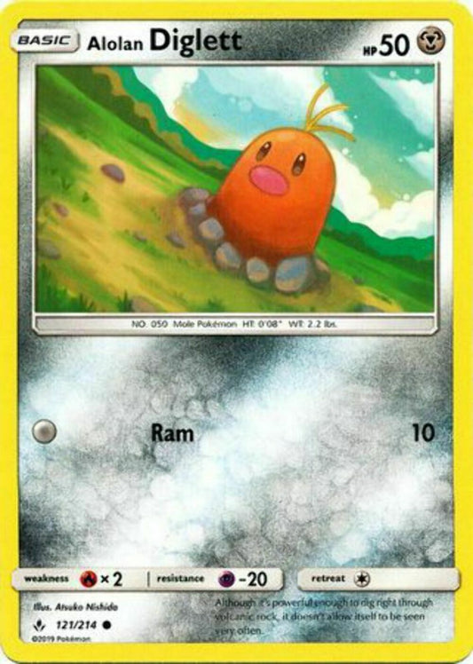 Alolan Diglett - 121/214 - Common - Pokemon Unbroken Bonds