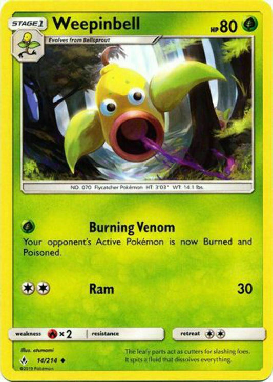 Weepinbell - 14/214 - Uncommon - Pokemon Unbroken Bonds