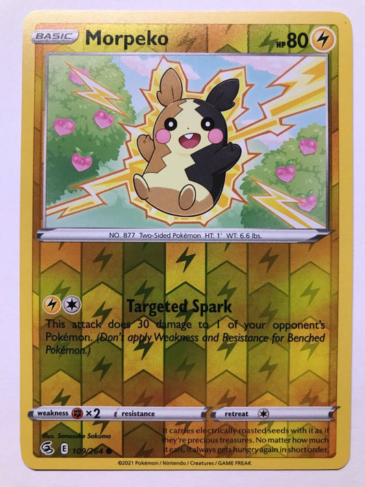 Morpeko 109/264 - Common Reverse Holo - Pokemon Fusion Strike
