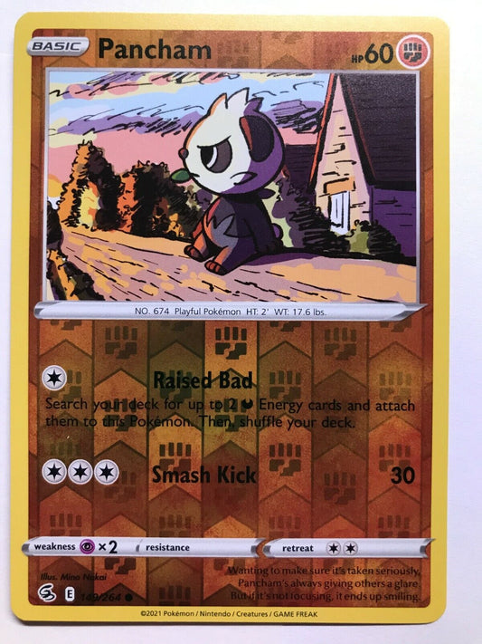 Pancham 149/264 - Common Reverse Holo - Pokemon Fusion Strike