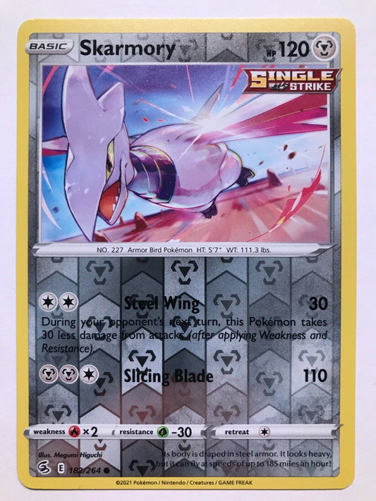 Skarmory 182/264 - Common Reverse Holo - Sword & Shield: Fusion Strike