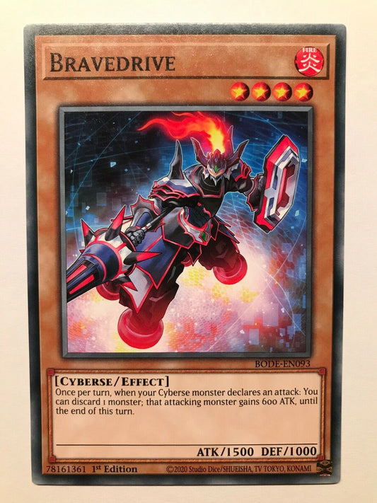 Bravedrive - BODE-EN093 - Common - 1st Edition - YuGiOh