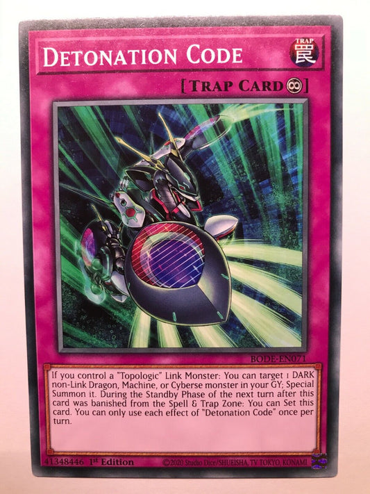 Detonation Code - BODE-EN071 - Common - 1st Edition - YuGiOh
