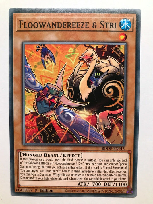 Floodwandereeze & Stri - BODE-EN015 - Common - 1st Edition - YuGiOh