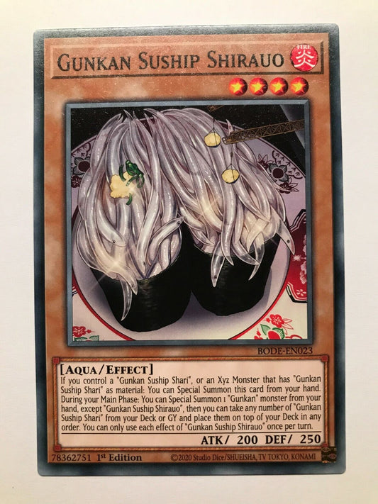 Gunkan Suship Shirauo - BODE-EN023 - Common - 1st Edition - YuGiOh