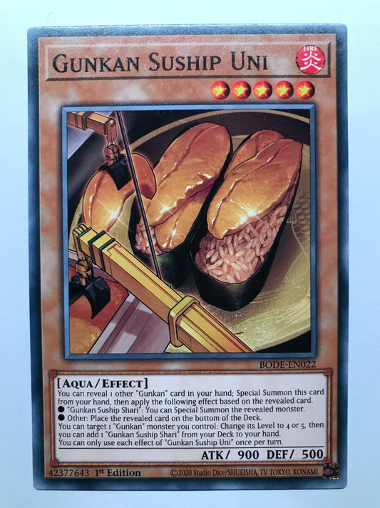 Gunkan Suship Uni - BODE-EN022 - Common - 1st Edition - YuGiOh