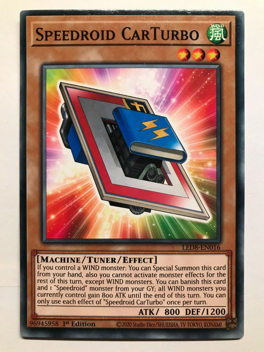 Speedroid CarTurbo - LED8-EN016 - Common - 1st Edition - YuGiOh