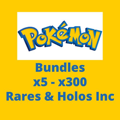 Pokemon Cards Bundle! Joblot 5x - 300x Cards-100% Genuine UK Cards/UK Seller