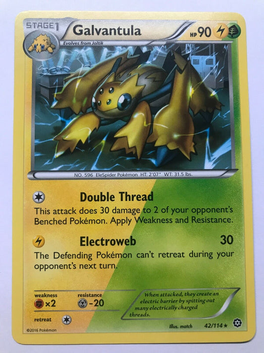 Galvantula - 42/114 - Rare - Pokemon Steam Siege