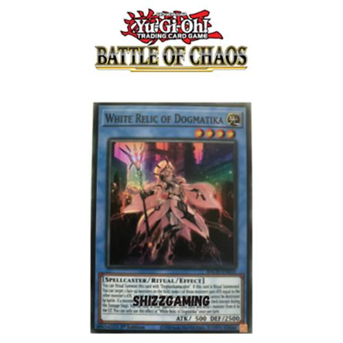 White Relic Of Dogmatika - BACH-EN035 - Super Rare - 1st Edition- YuGiOh