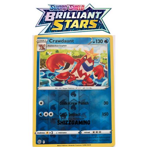 Crawdaunt 033/172 - Uncommon Reverse Holo Pokémon Cards Brilliant Stars