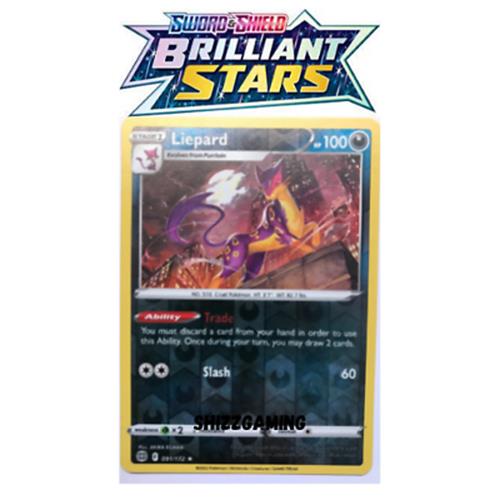 Liepard 091/172 - Rare Reverse Holo - Pokémon Cards Brilliant Stars