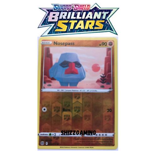 Nosepass 073/172 - Common Reverse Holo - Pokémon Cards Brilliant Stars