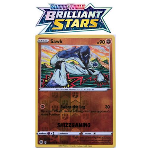 Sawk 081/172 - Common Reverse Holo - Pokémon Cards Brilliant Stars