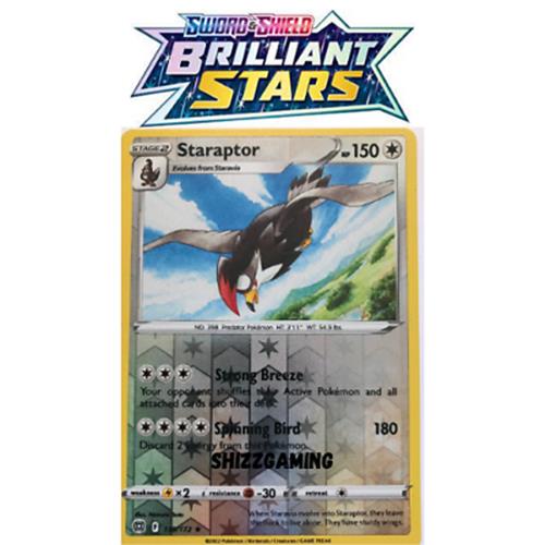 Staraptor 119/172 - Rare Reverse Holo - Pokémon Cards Brilliant Stars