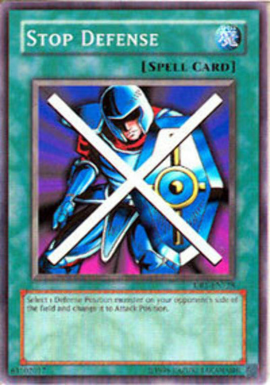 Stop Defense - DB1-EN128 - Common - Unlimited Edition - YuGiOh LP