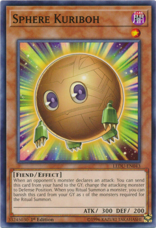 Sphere Kuriboh - LEDU-EN043 - Common - 1st Edition - YuGiOh