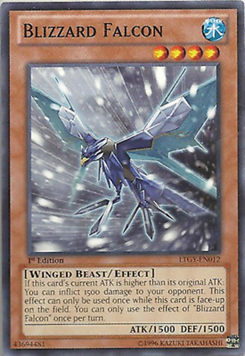 Blizzard Falcon - LTGY-EN012 - Common - 1st Edition  - YuGiOh