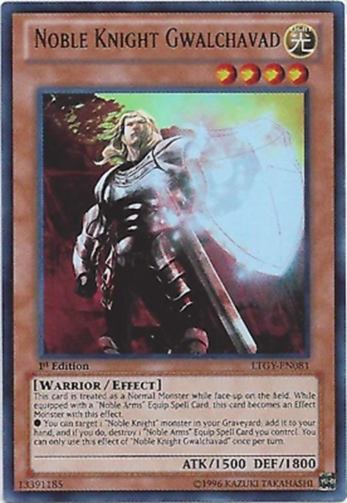 Noble Knight Gwalchavad - LTGY-EN081 - Ultra Rare - 1st Edition - YuGiOh
