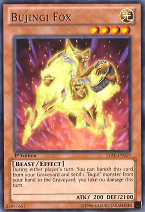 Bujingi Fox - LVAL-EN029 - Rare - Unlimited Edition - YuGiOh