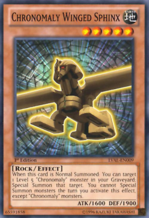 Chronomaly Winged Sphinx - LVAL-EN009 - Common - Unlimited Edition - YuGiOh