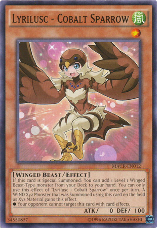 Lyrilusc - Cobalt Sparrow - MACR-EN012 - Common - 1st Edition - YuGiOh
