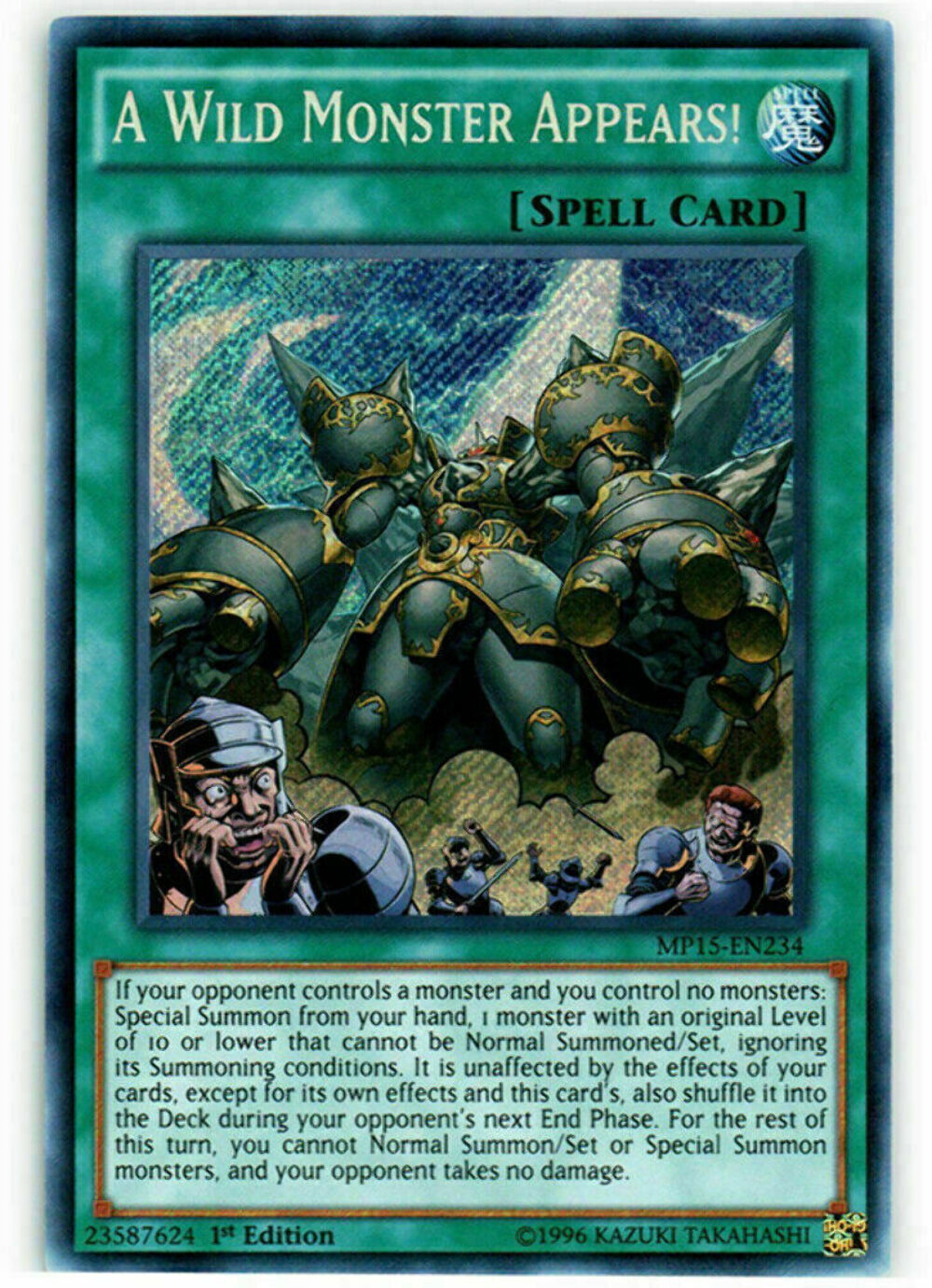 A Wild Monster Appears! - MP15-EN234 - Secret Rare - 1st Edition - YuGiOh