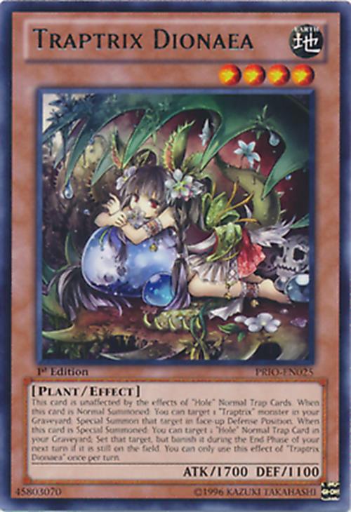 Traptrix Dionaea - PRIO-EN025 - Rare - 1st Edition - YuGiOh