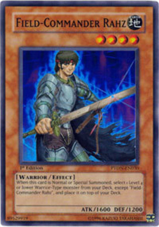 Field-Commander Rahz - PTDN-EN030 - Super Rare - 1st Edition - YuGiOh LP