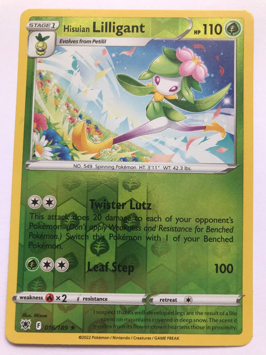 Hisuian Lilligant 016/189 - Rare Reverse Holo - Pokémon Astral Radiance
