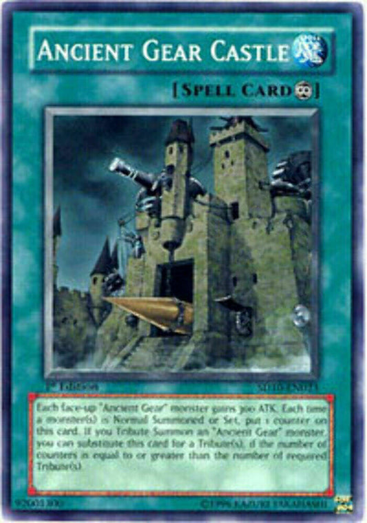 Ancient Gear Castle - SD10-EN023 - Common - 1st Edition - YuGiOh LP