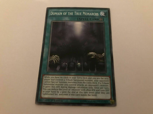 Domain Of The True Monarchs - SR01-EN024 - Common - 1st Edition - YuGiOh