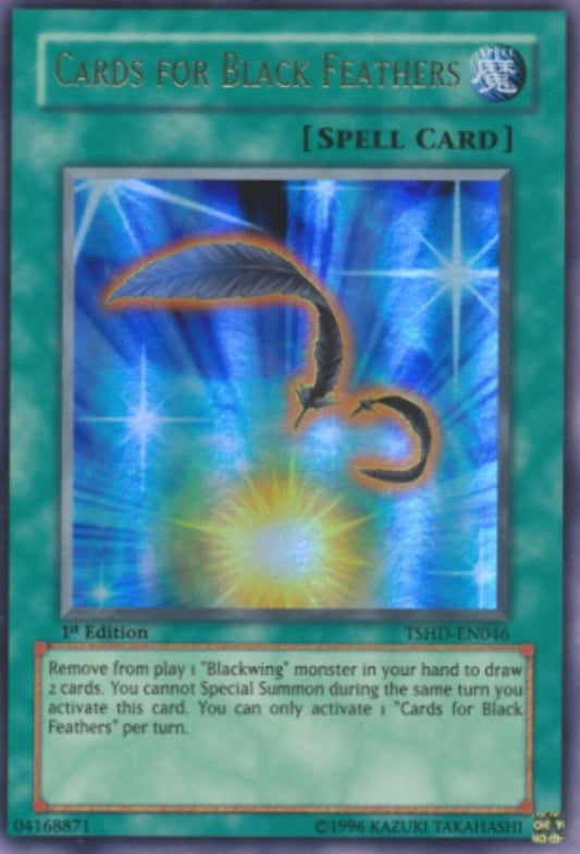 Cards for Black Feathers - TSHD-EN046 - Ultra Rare - 1st EditionBlackwing - Back