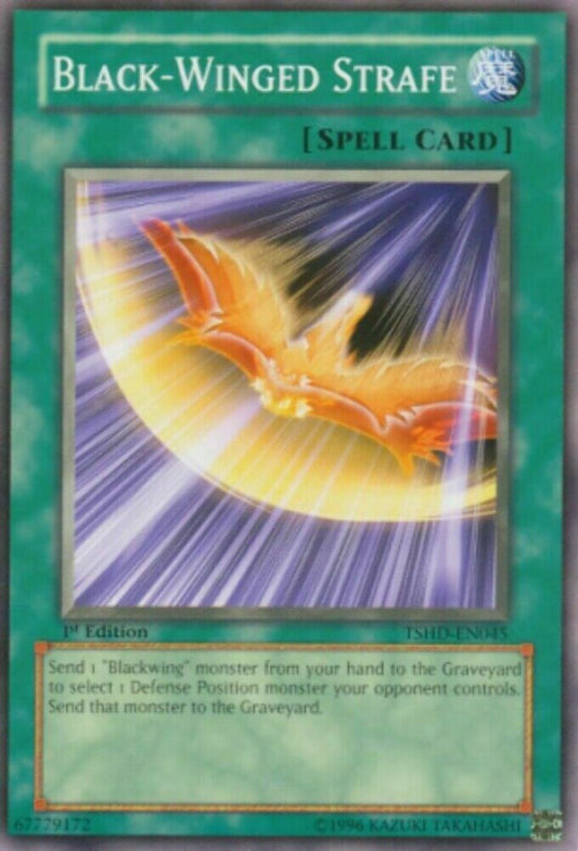 Black-Winged Strafe - TSHD-EN045 - Common - Unlimited Edition - YuGiOh