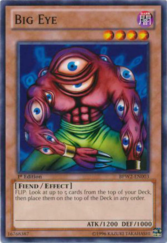 Big Eye - WGRT-EN003 - Common - 1st Edition - YuGiOh