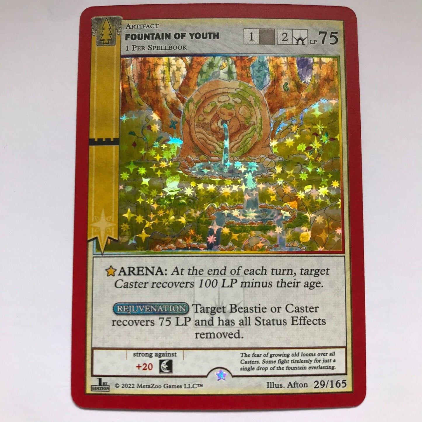 Fountain Of Youth 29/165 - Rare Full Holo - MetaZoo Wilderness 1st Edition
