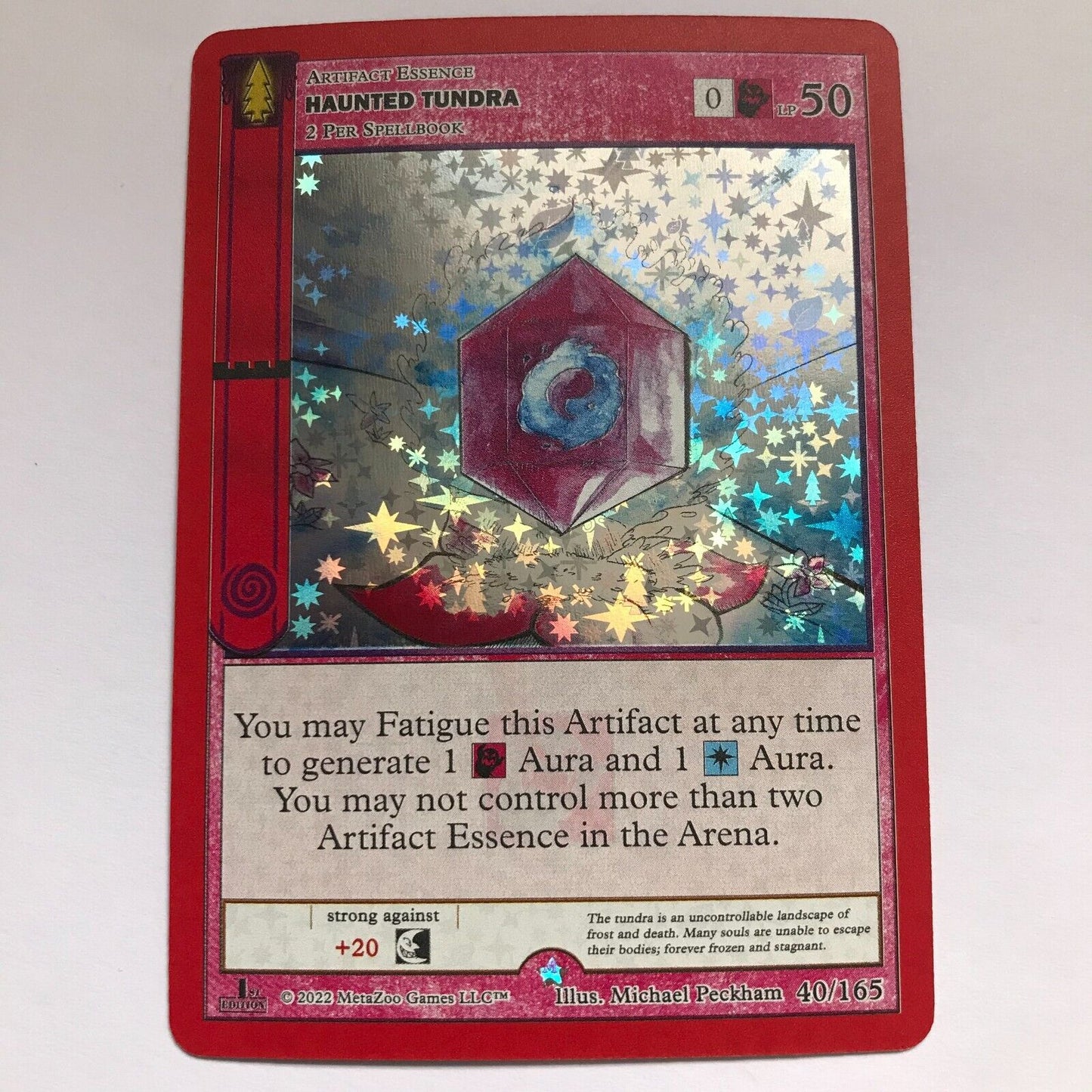 Haunted Tundra 40/165 - Rare Full Holo - MetaZoo Wilderness 1st Edition