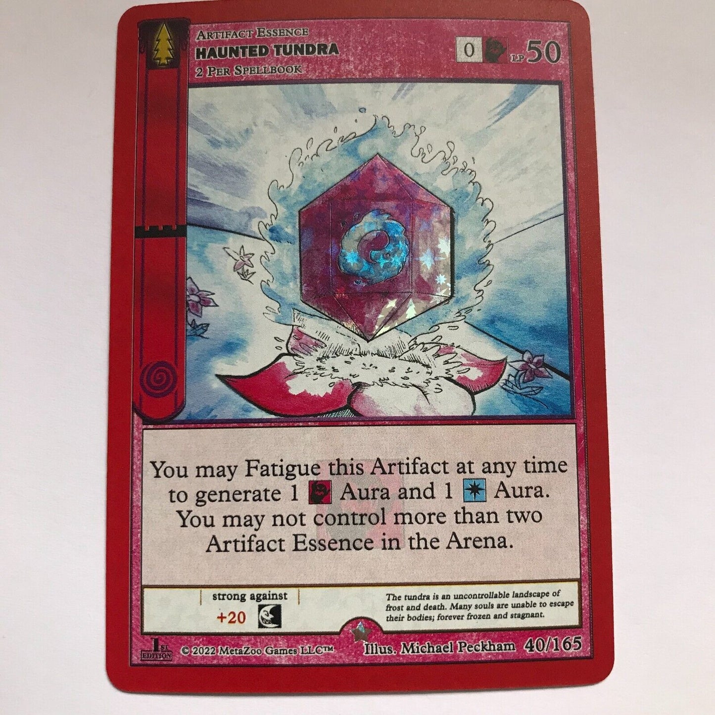 Haunted Tundra 40/165 - Rare Reverse Holo - MetaZoo Wilderness 1st Edition