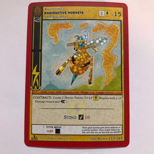 Radioactive Hornets 113/165 - Reverse Holo - MetaZoo Wilderness 1st Edition