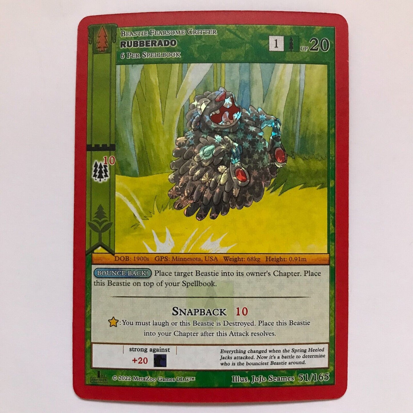Rubberado 51/165 - Reverse Holo - MetaZoo Wilderness 1st Edition